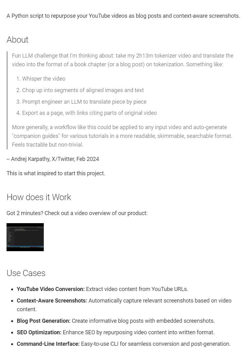 Simone:将 YouTube 视频一键转换为博客文章并自动生成配图
