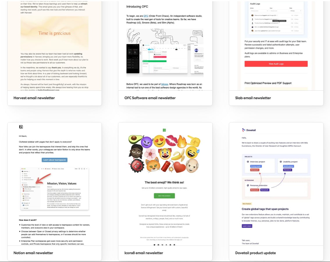 精美邮件模板收集网站:Emailspiration 简介