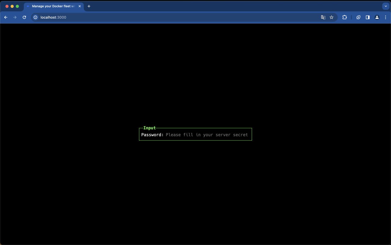自托管Web版Docker资源管理工具简介