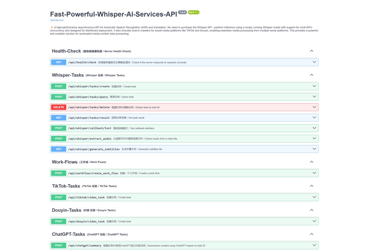 构建高性能异步 Whisper API:支持分布式处理与多平台爬虫