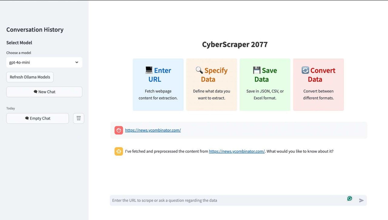 高效精准的数据提取工具:CyberScraper 2077
