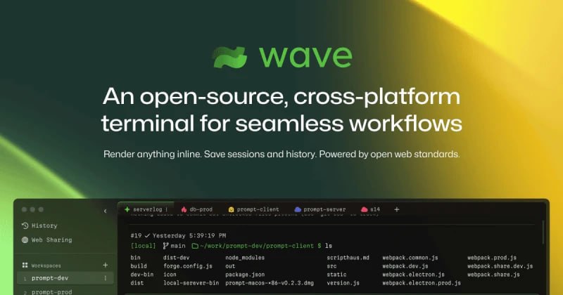 Wave Terminal:开源跨平台终端的全能神器