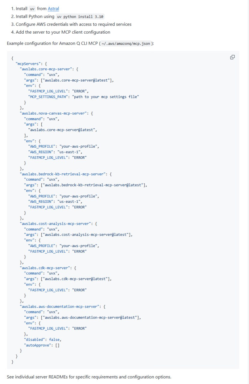 AWS MCP Servers 让云开发效率飙升 300%