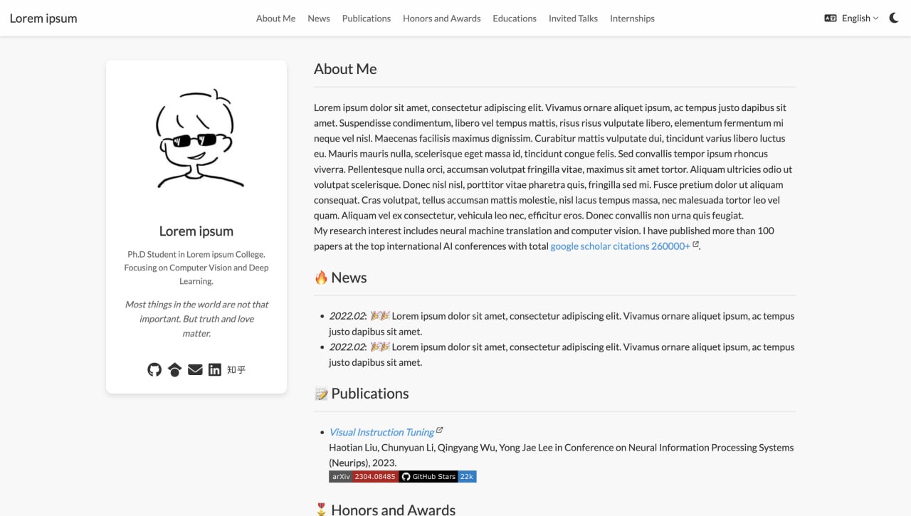 零代码打造 你的专属 Academic Page 学术网站