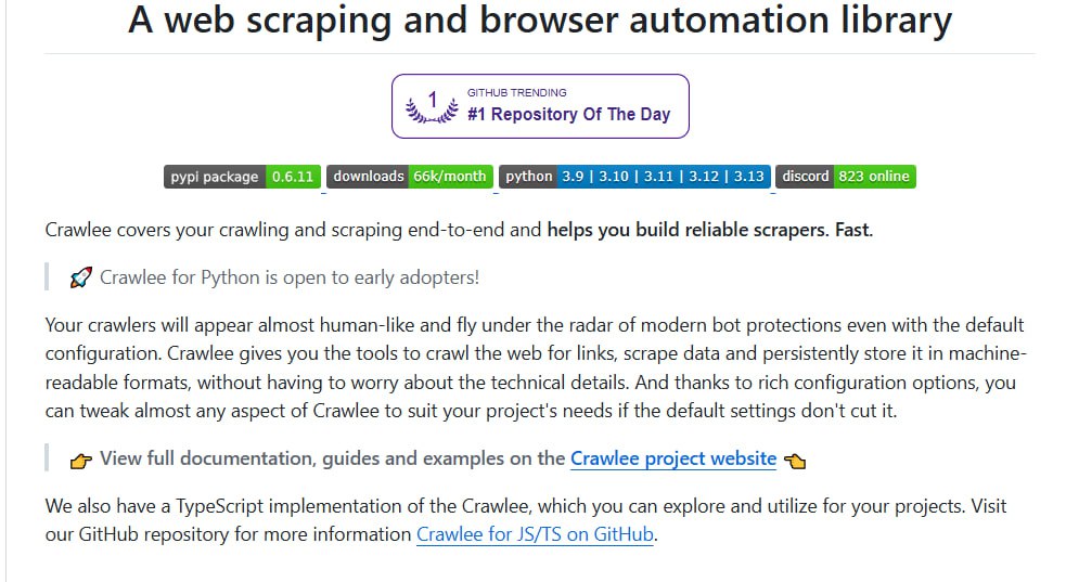Crawlee Python 爬虫神器 轻松搞定数据抓取