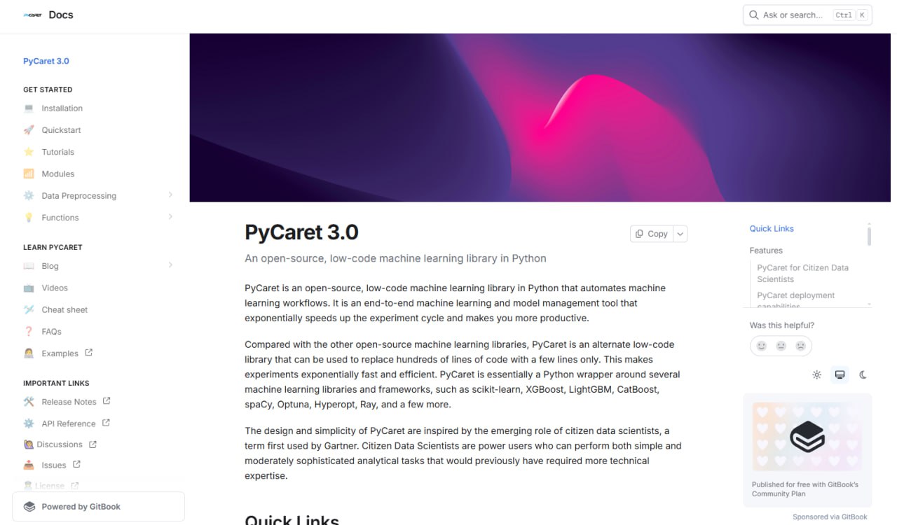 PyCaret 低代码 ML 库实战指南