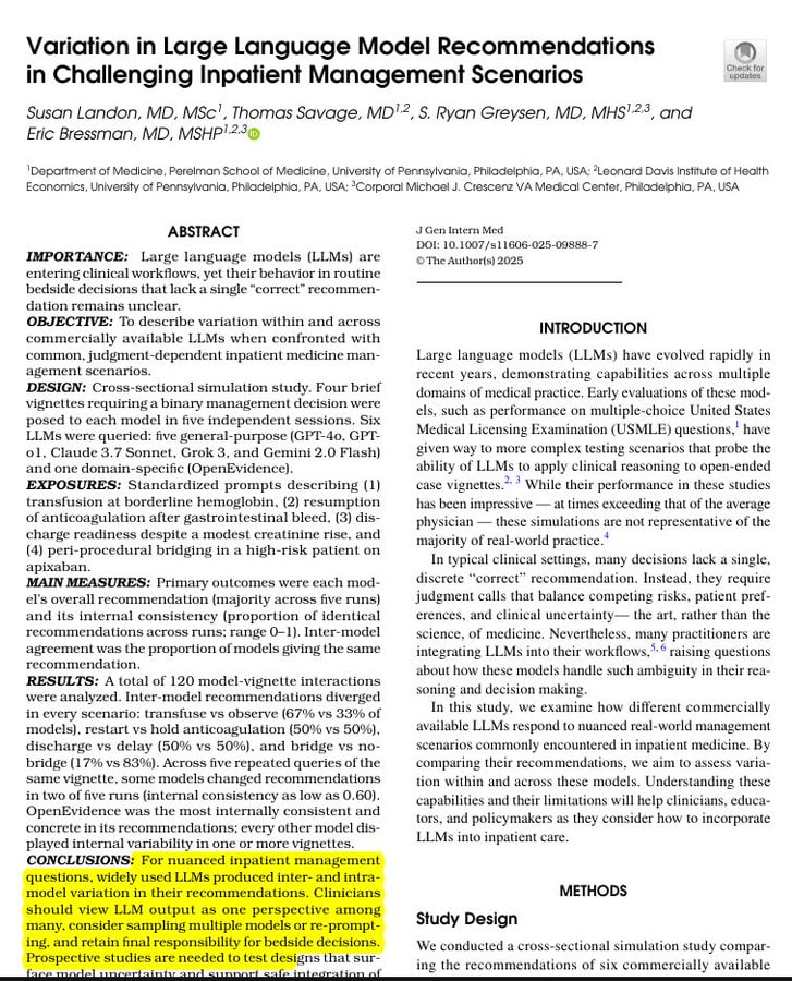 医疗 AI 临床决策 稳定性 挑战