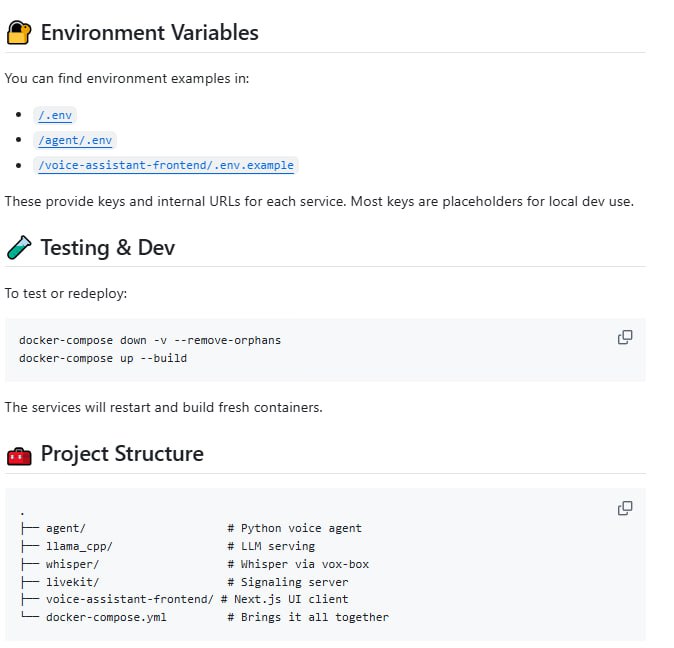 Local Voice AI 架构示意图