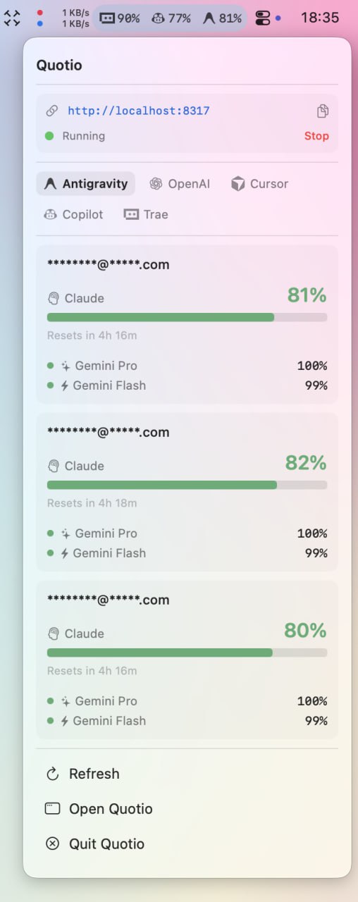 Quotio：AI 编程助手统一控制中心