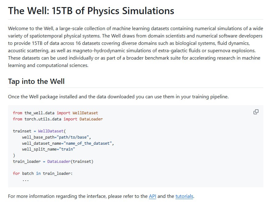 15TB 物理仿真数据集 The Well 发布